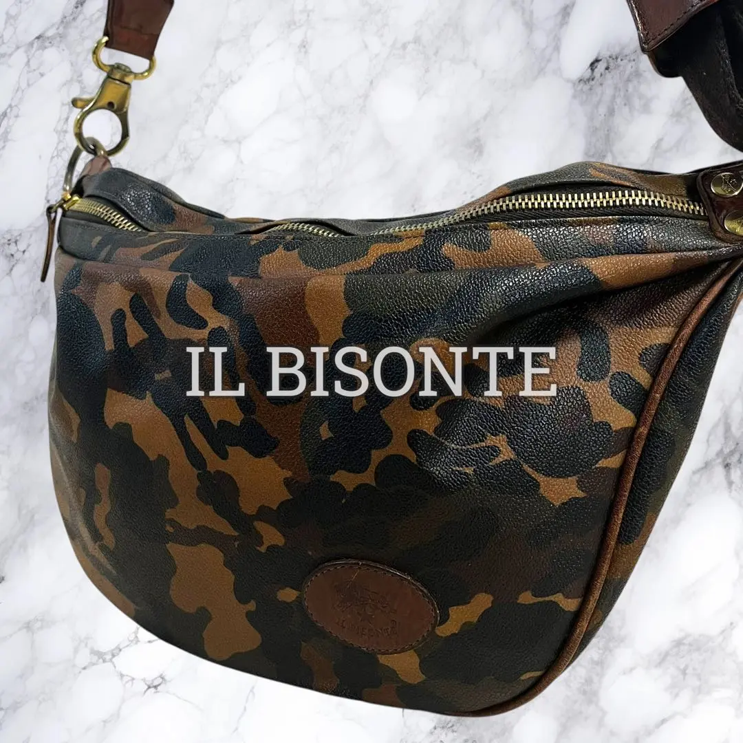IL BISONTE - 値下げ！イルビゾンテカモフラ柄ショルダーバッグ