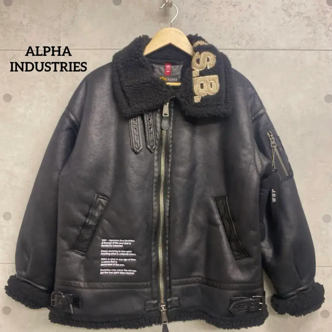 ALPHA INDUSTRIES シングルライダースジャケット 革ジャン 黒 Ｓ 2025年最新】ALPHA INDUSTRIES シングルライダースの人気