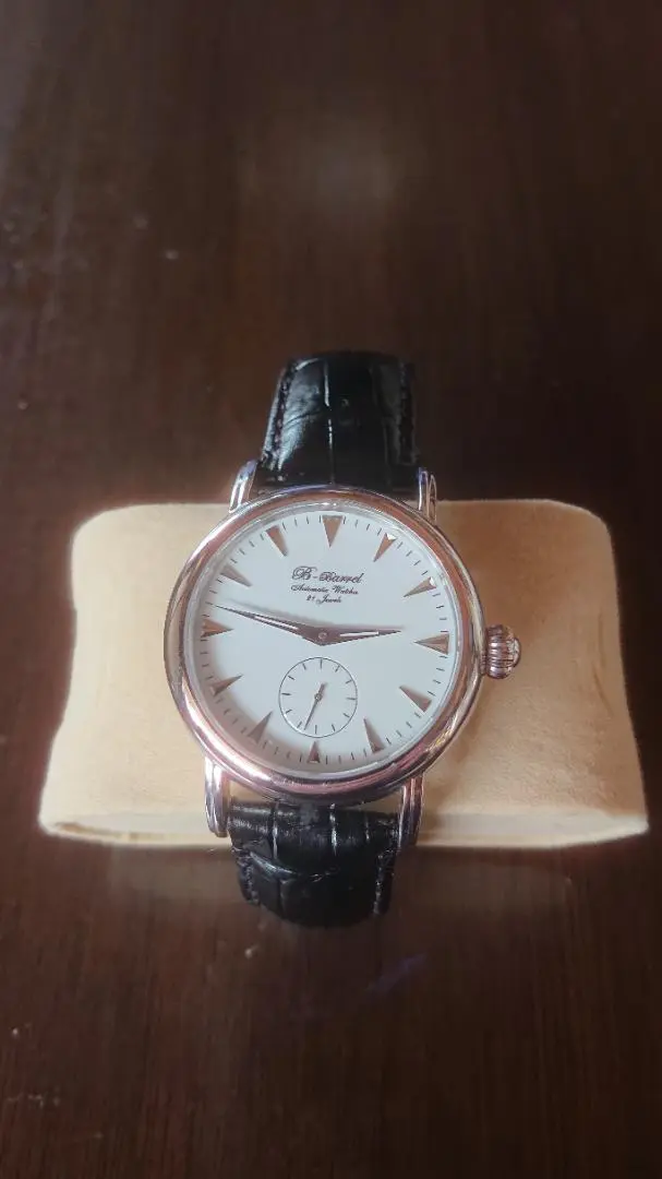 ビーバレル自動巻き腕時計 36mm ホワイトエナメルダイヤル　スモセコ　新品 Yahoo!オークション -「b-barrel ビーバレル」(メンズ腕時計) の