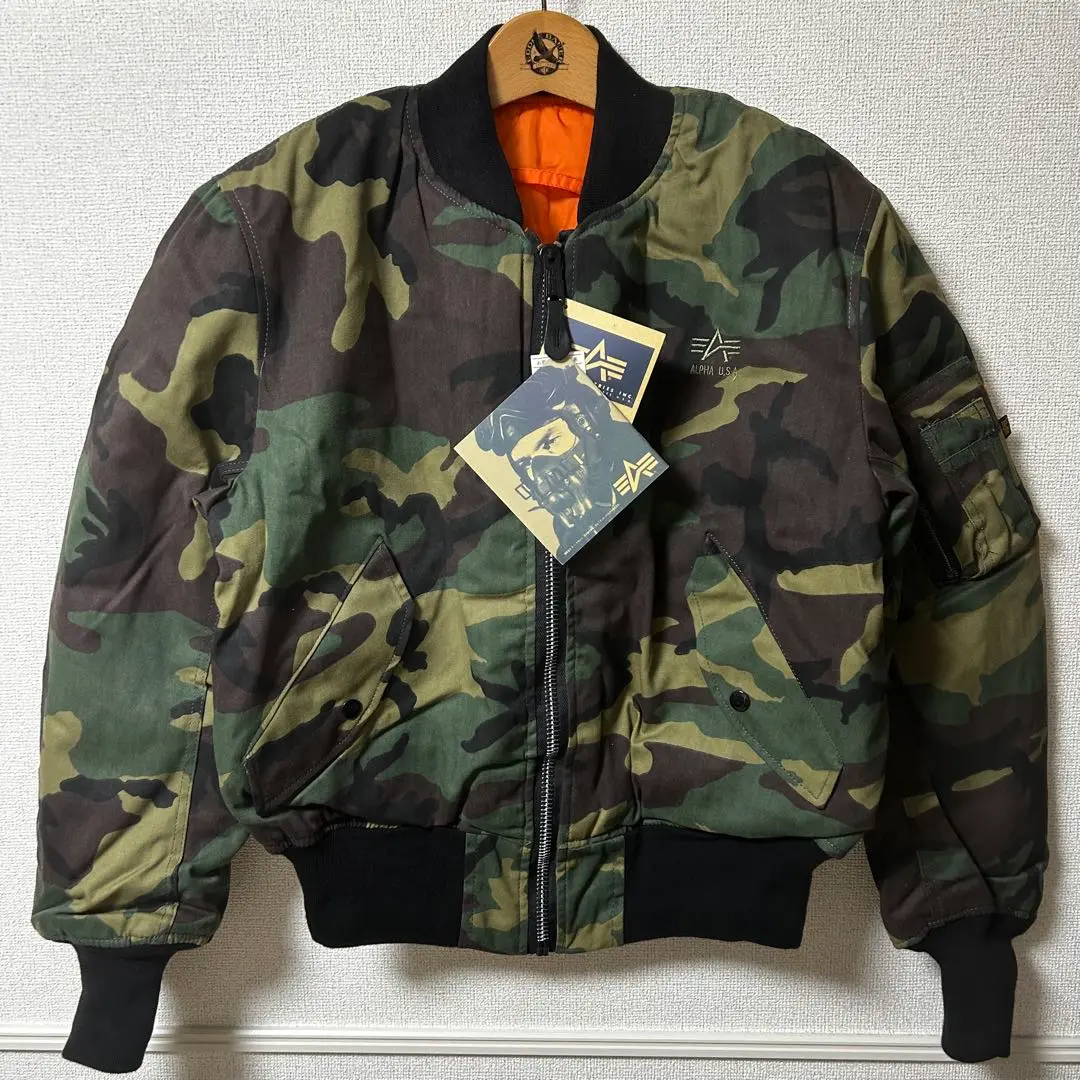Alpha アルファMA-1 USA製 デザートカモ　デットストック　Mサイズ Deadstock 1990'S ALPHA MA-1 3カラー デザートカモ アメリカ製
