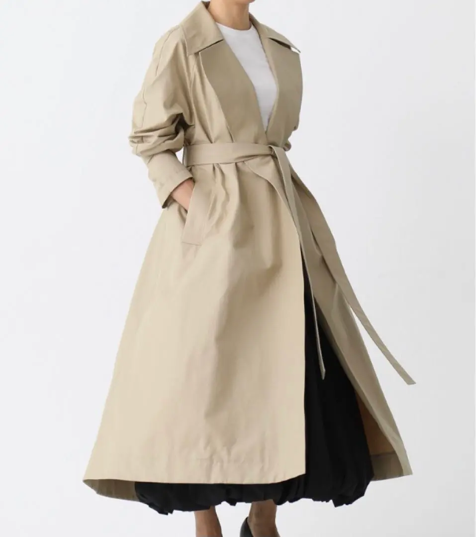 【SHE tokyo】限定品　グレンチェックロング女優コート SHE tokyo】限定品 春向け グレンチェックロング女優コート