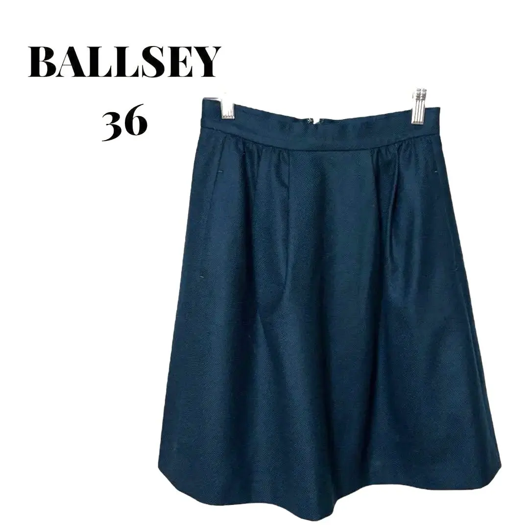 Thumbnail of BALLSEY knee-length skirt in autumn colors, size 36/S, dark green