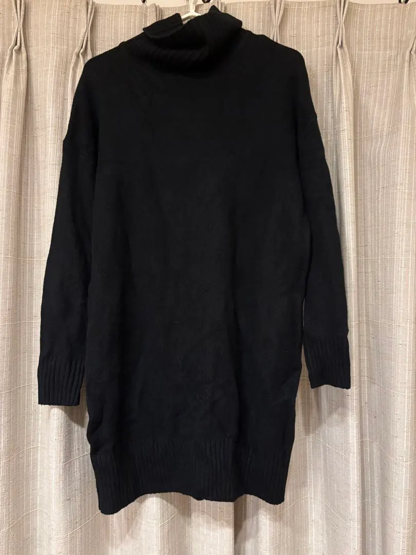 Thumbnail of GAP Black Turtleneck Sweater Dress