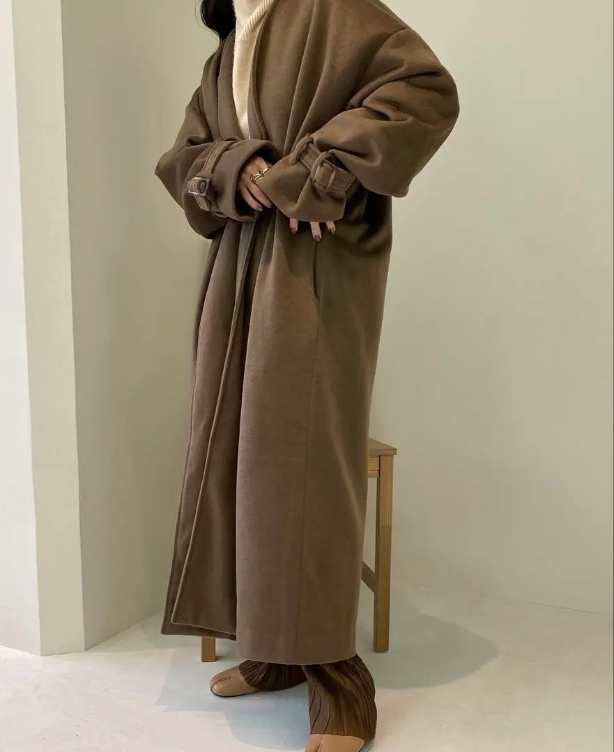 Thumbnail of Lawgy long coat, brown