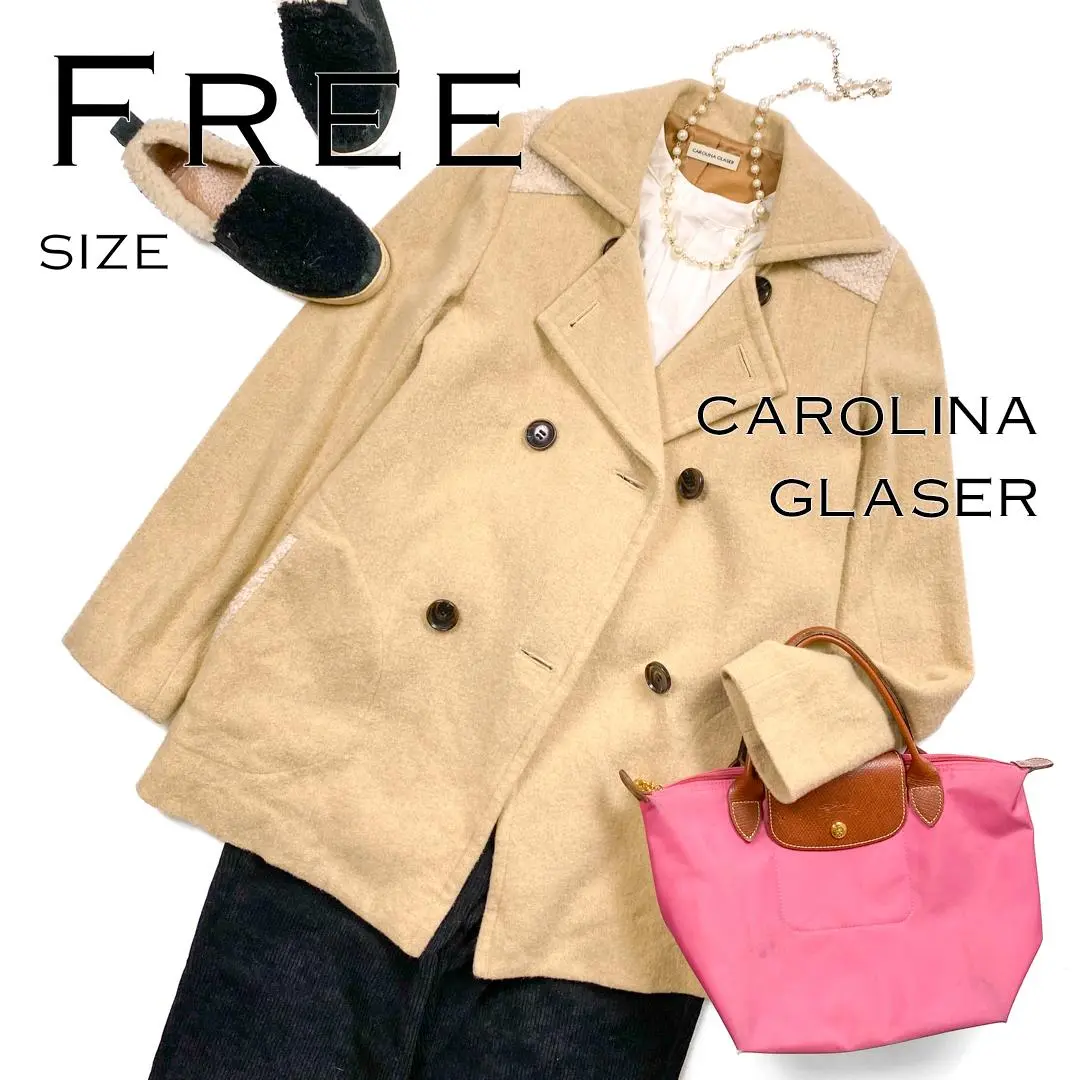 新品未使用 ビームス カロリナグレイサー キルティング配色 コート CAROLINA GLASER（カロリナ グレイサー）の「CAROLINA GLASER