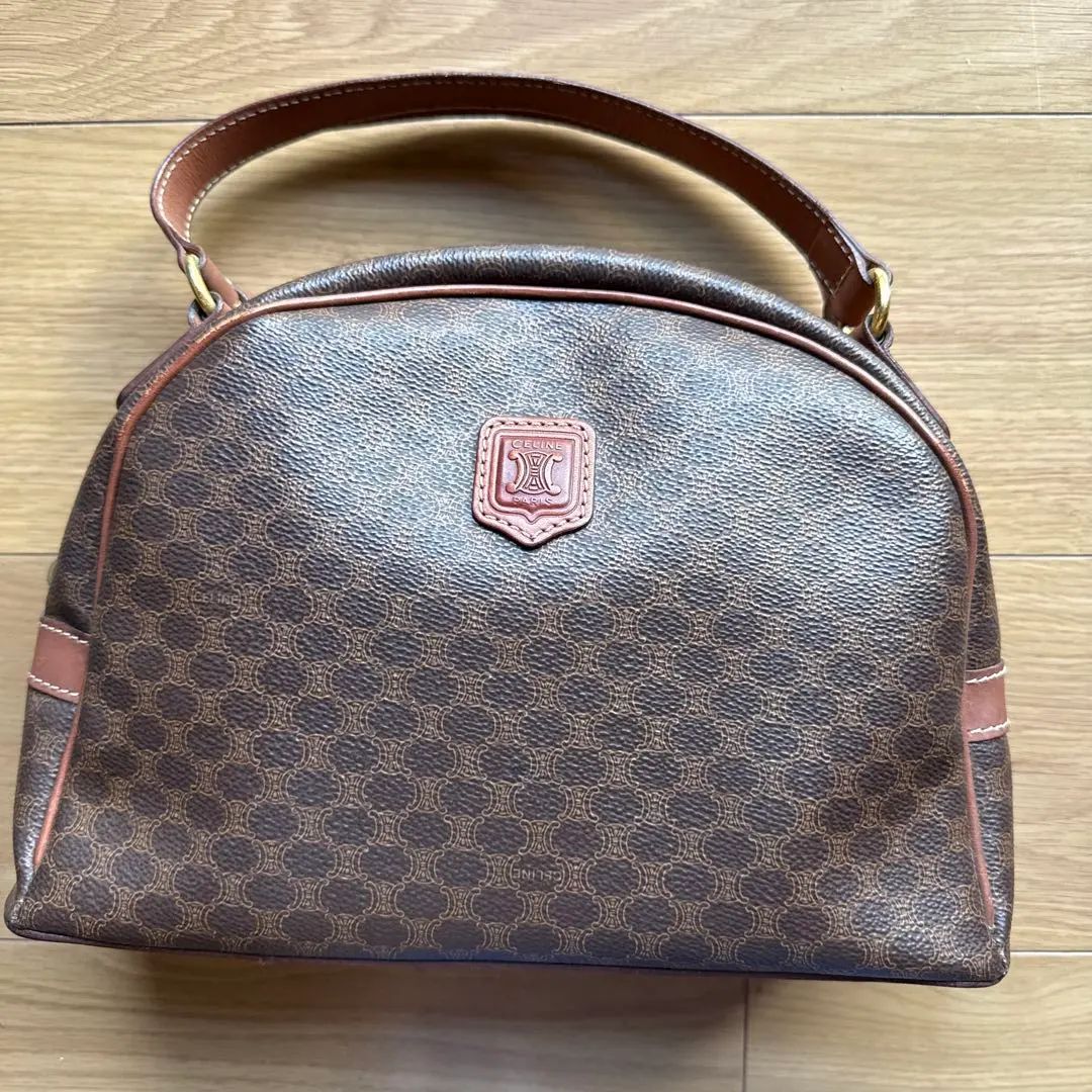 Thumbnail of Excellent Condition Celine Macadam Pattern Leather Handbag Mini Tote Bag Triomphe