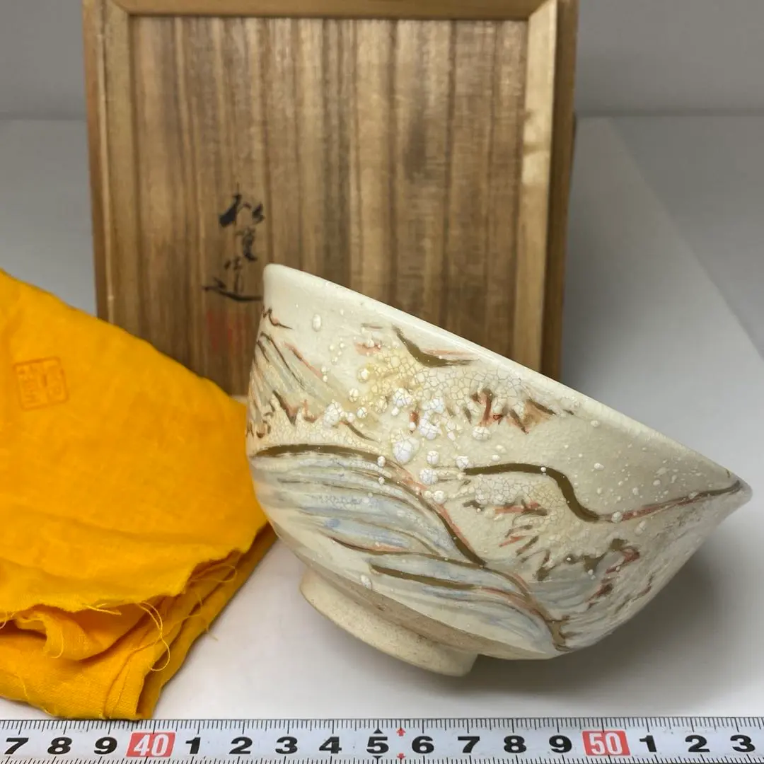 Thumbnail of ☆Tea Bowl by Shoko Yamasawa, with Box, Diameter 12.3cm, Higashi Ki 7-0629①
