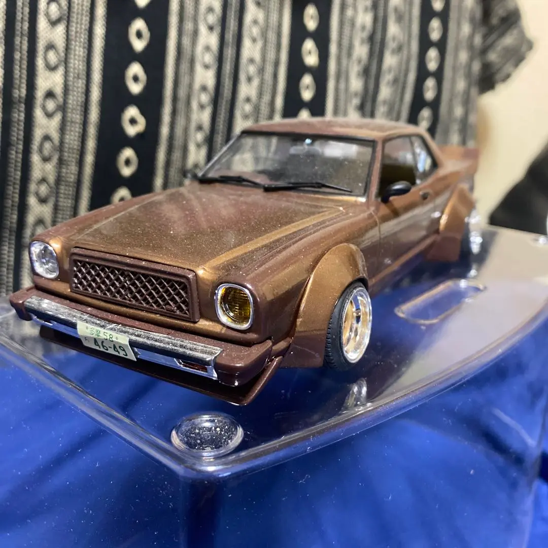 チェイサー　プラモデル　完成品 1/24 アオシマ JZX100チェイサー プラモデル完成品 ドリ車風