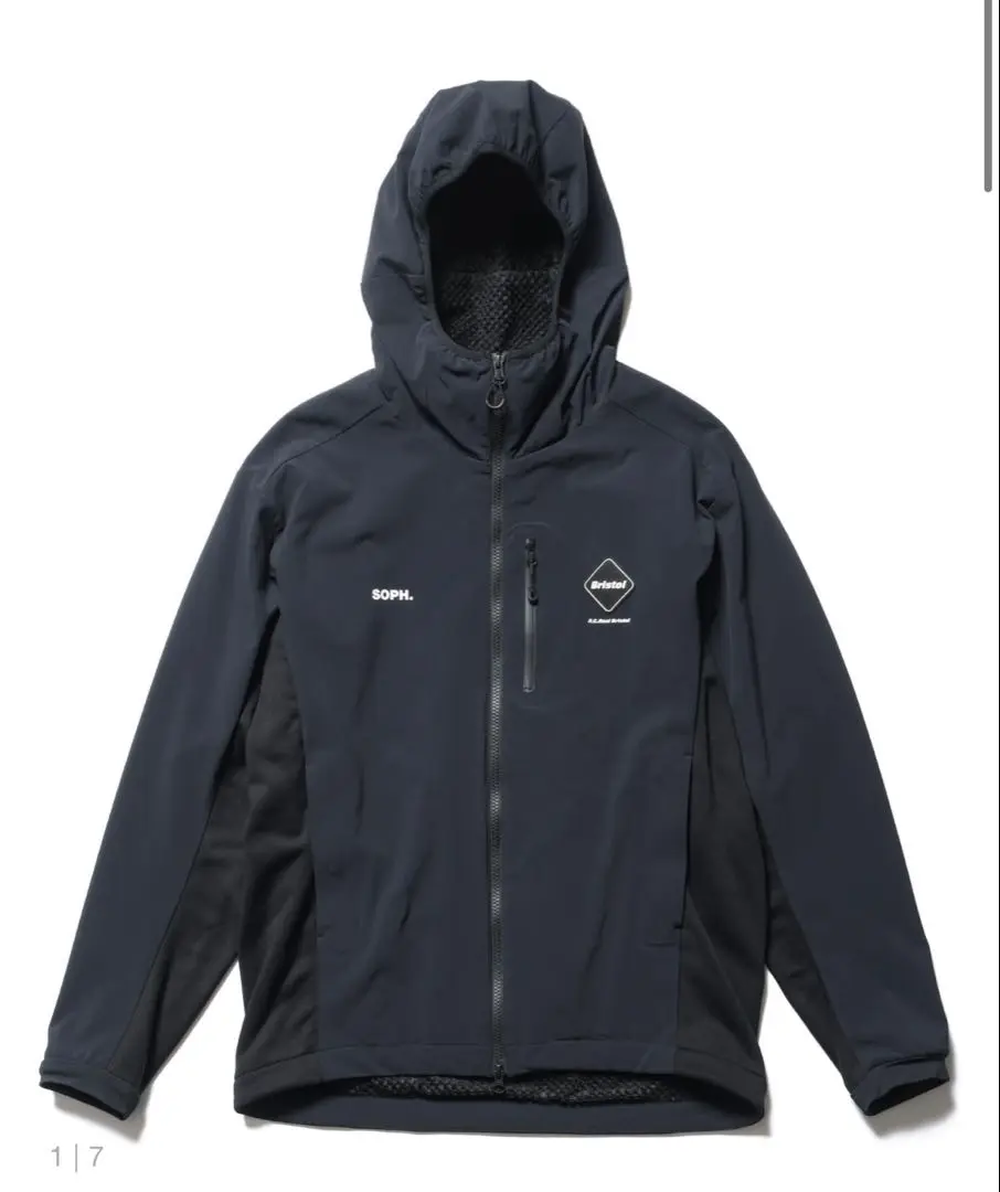 国内発送【F.C.R.B.】LYCRA HOODED BLOUSON / ナイロン 機能性◎ fcrb_242055_black.jpg
