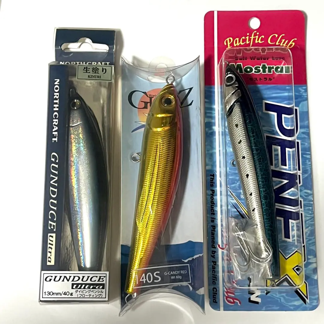 マグロキャスティング　ノースクラフト ペンシルベイト　ガンデウス　3本セット マグロキャスティング ノースクラフト ペンシルベイト