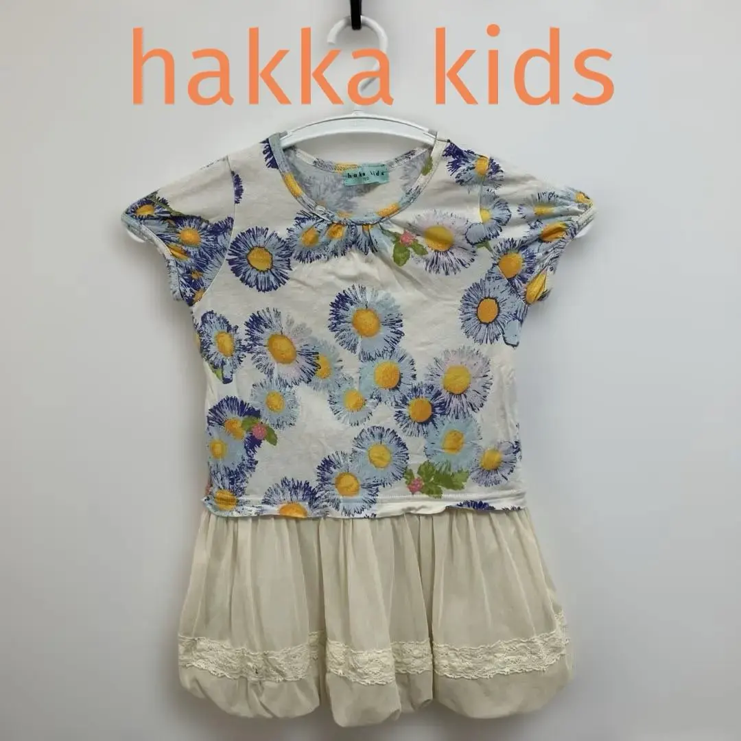 Thumbnail of Hakka Kids floral short-sleeved dress, 100cm