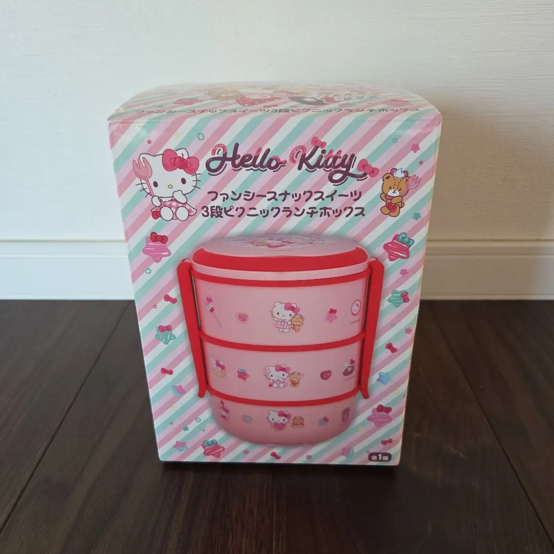 Hello Kitty 三層式午餐盒 附叉子、湯匙 的縮圖