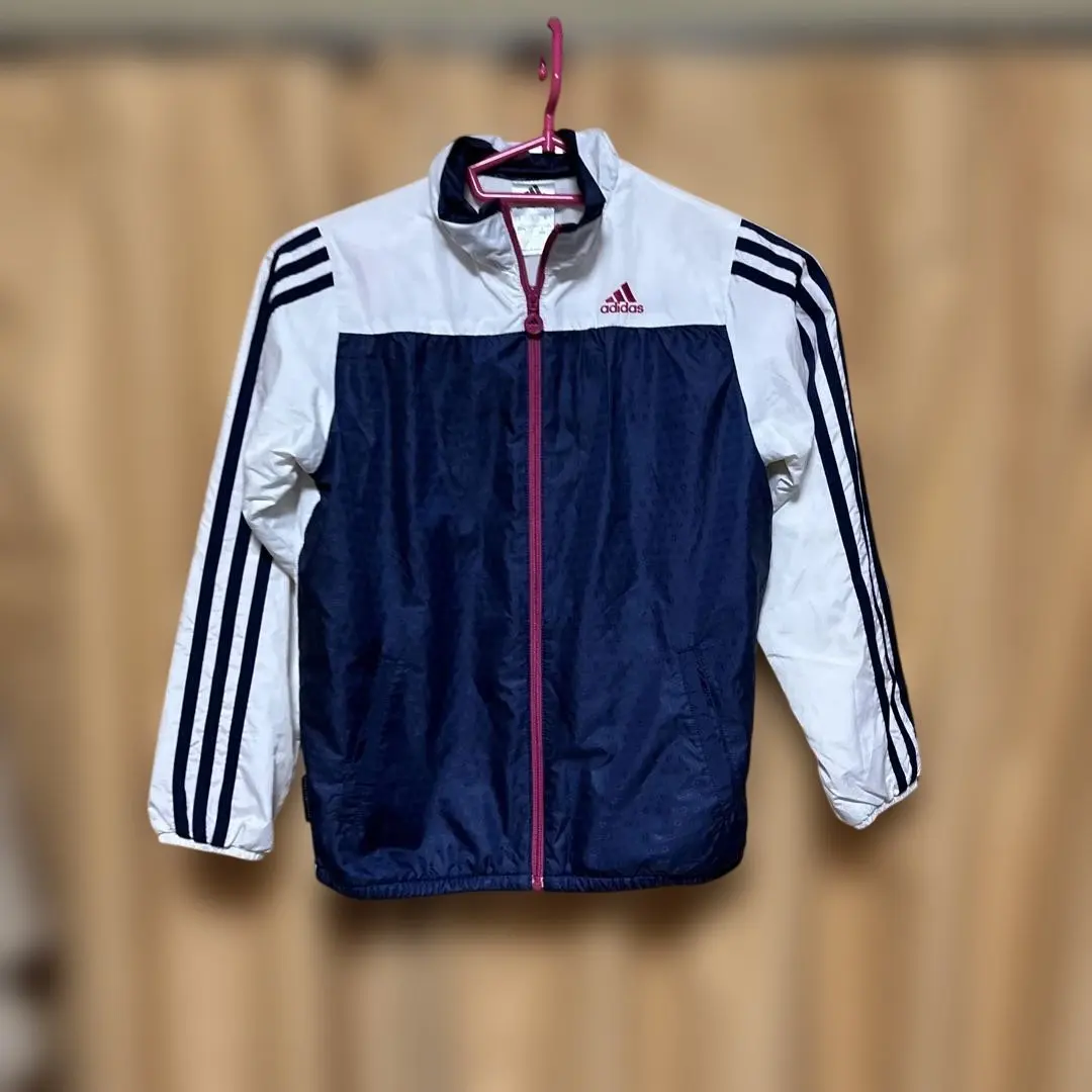 Thumbnail of Kids Adidas warm fleece-lined nylon jacket 140cm
