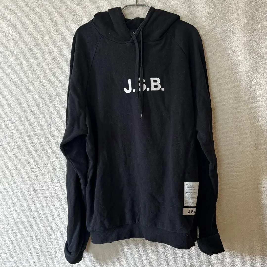 Thumbnail of Used Clothing, Defective [J.S.B.] Hoodie, Black, L, Sweatshirt, Print, Free Shipping