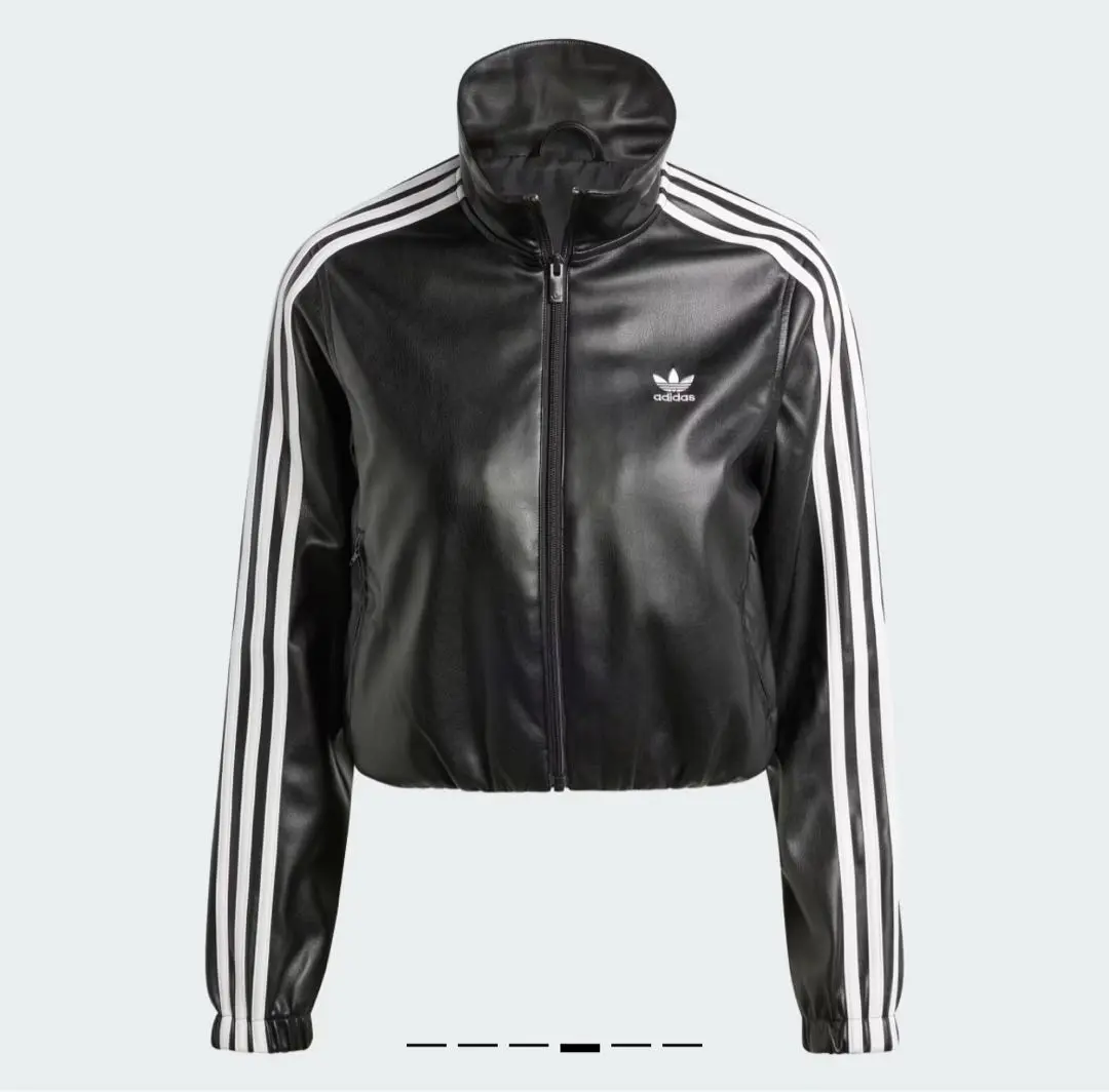 adidas 合成皮革 クロップドジャケット adidas 合成皮革 クロップドジャケット