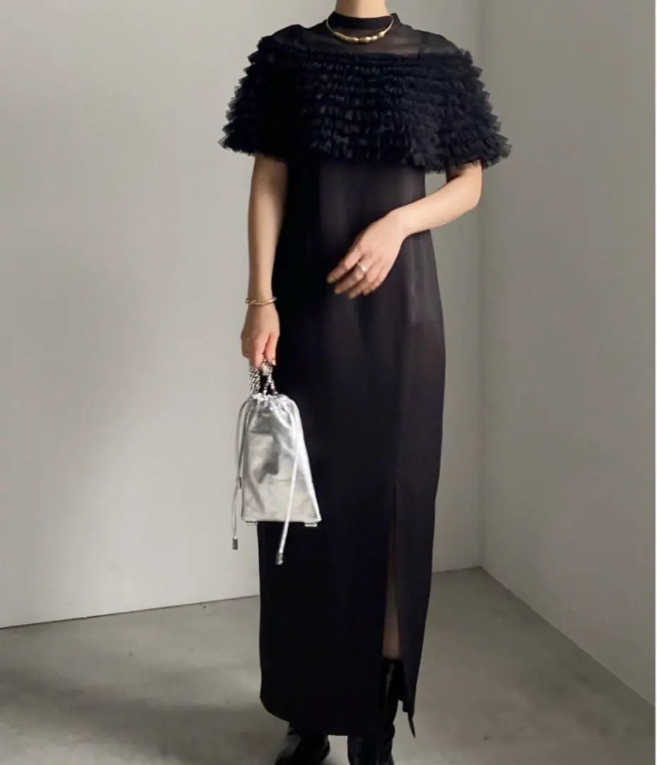 【超美品/匿名】アメリ Ameri ボレロセットドレスワンピース ブラック M m56615696774_1.jpg?1713862645