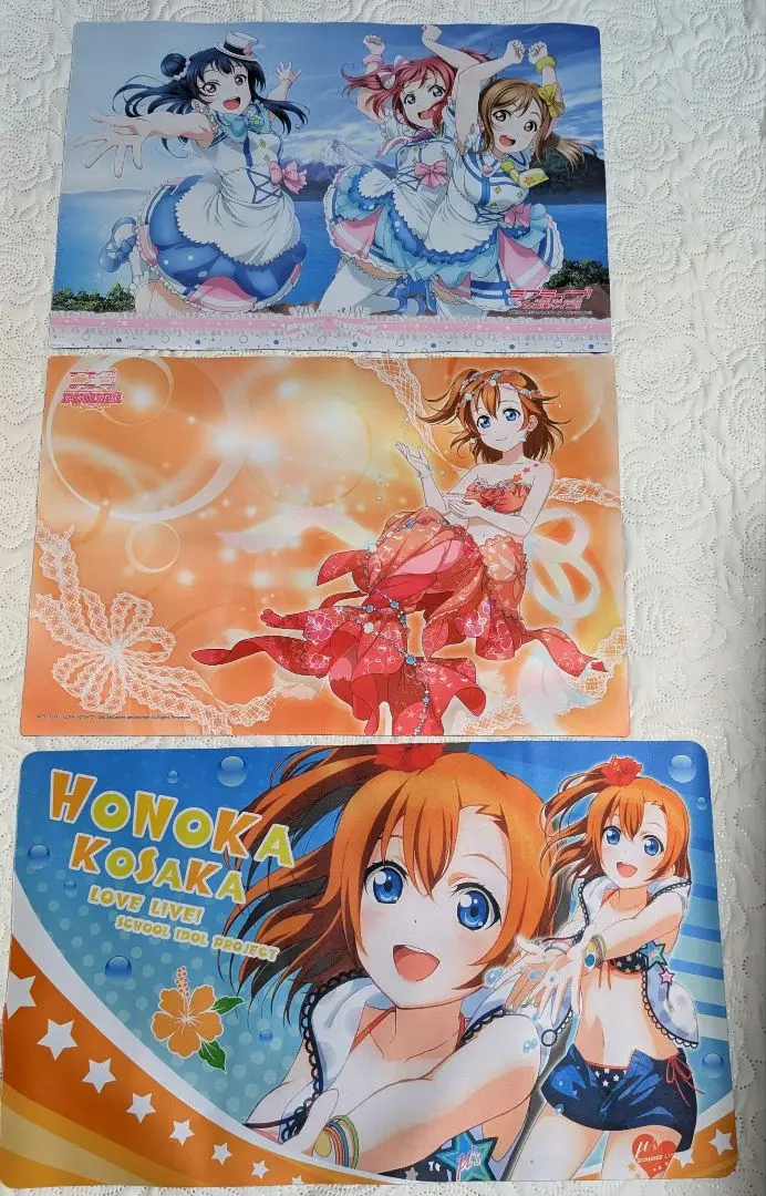 ラブライブ！μ's プレイマット9枚セット優希 駿河屋 -<中古>集合 描き下ろしμ'sミニ色紙9枚セット 「ラブ