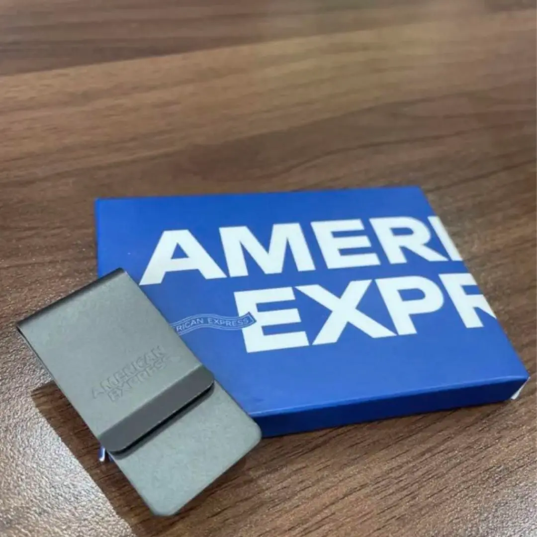 AMEX マネークリップ アメックス ブルー AMEX マネークリップ アメックス ブルー - メルカリ