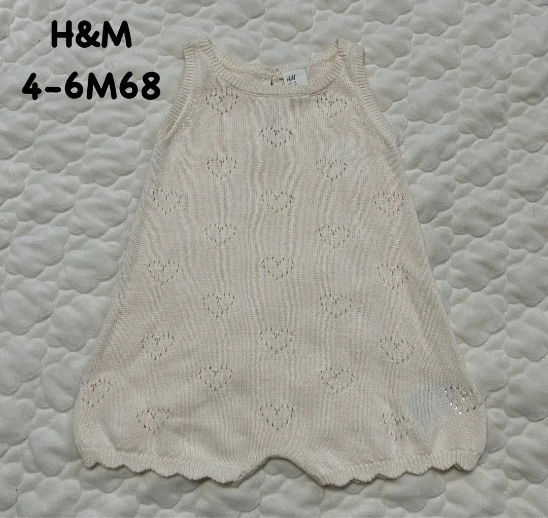 Thumbnail of H&M Heart Knit Romper 4-6M