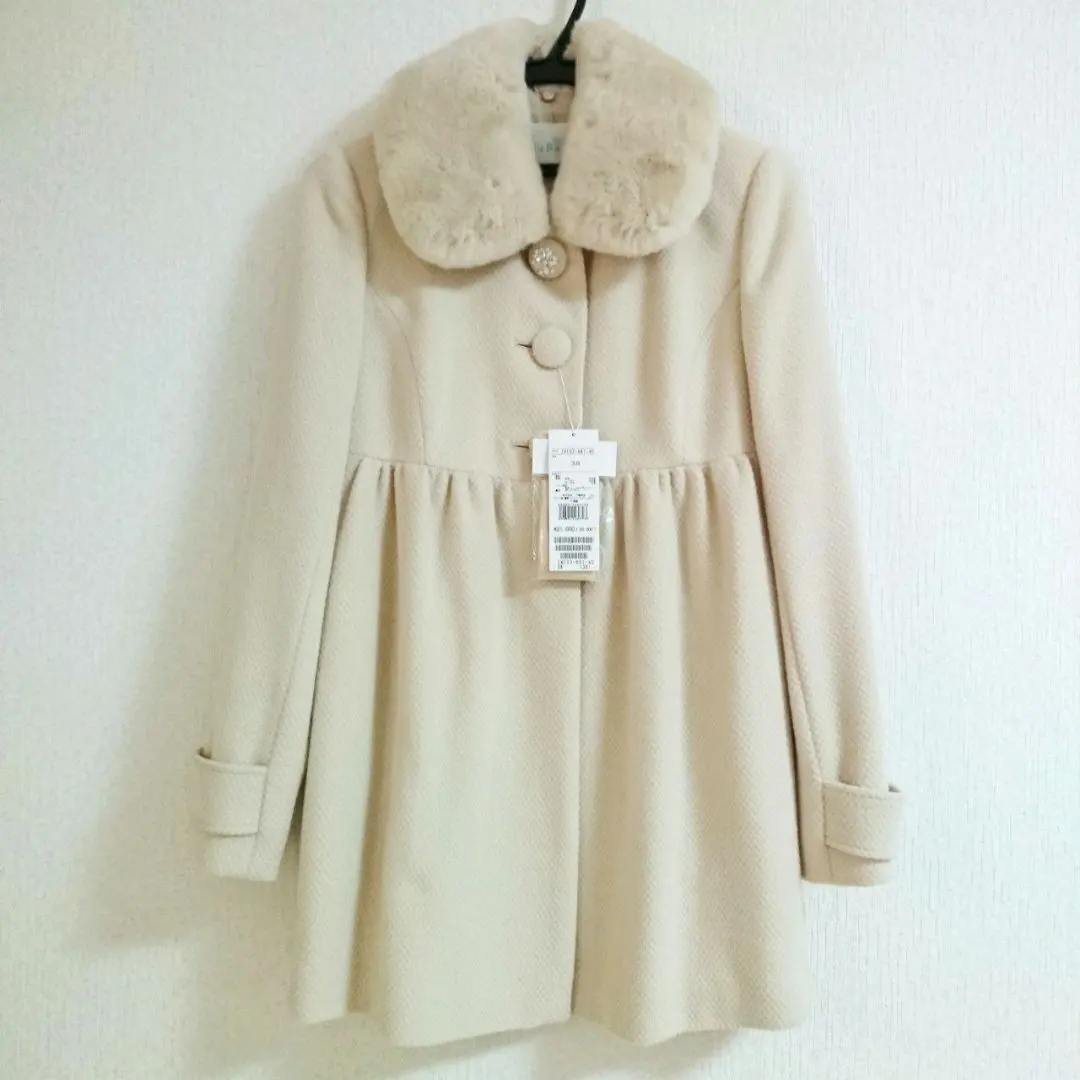 Thumbnail of Wool Angora Coat Beige Wool Fur Rabala Bijou Sanyo Shokai
