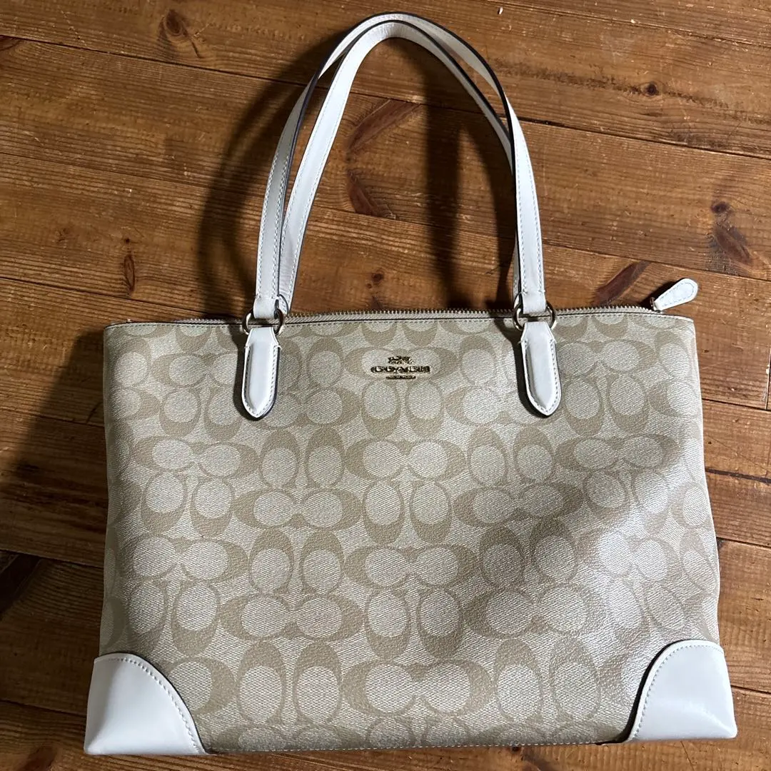 Thumbnail of COACH Beige Logo Tote Bag