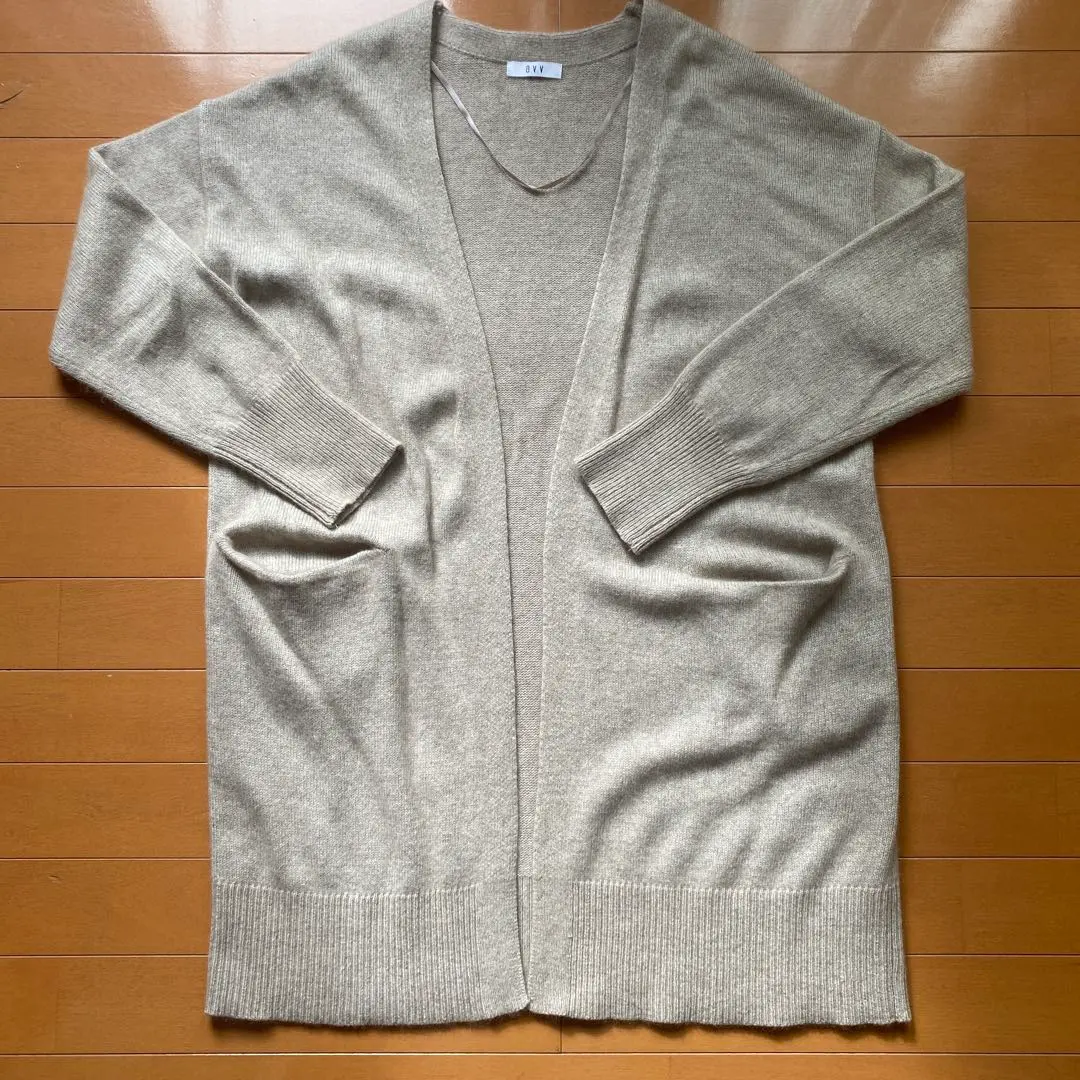 a.v.v 羊毛混長款針織外套 的縮圖