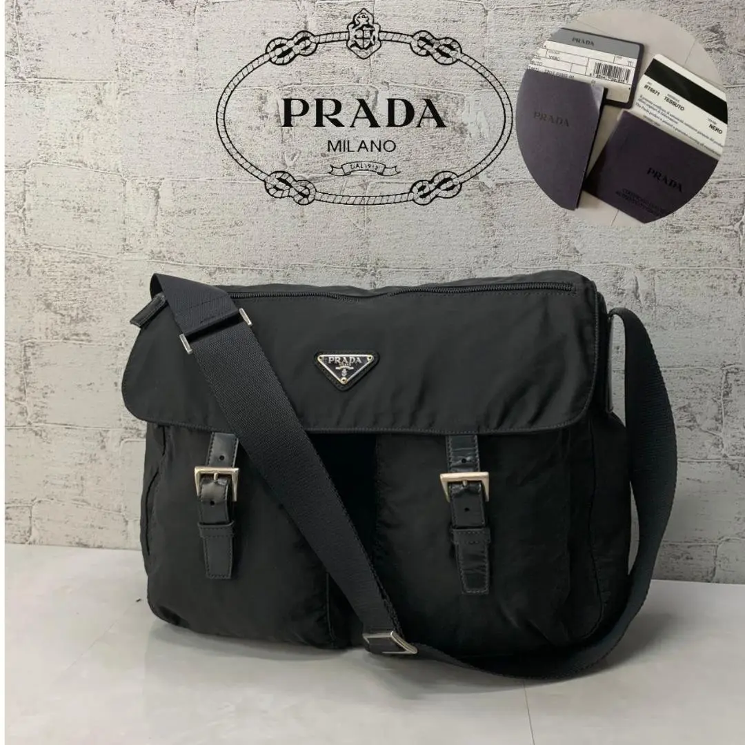 2025年最新】PRADA カラー：ブラック系 メッセンジャーバッグの
