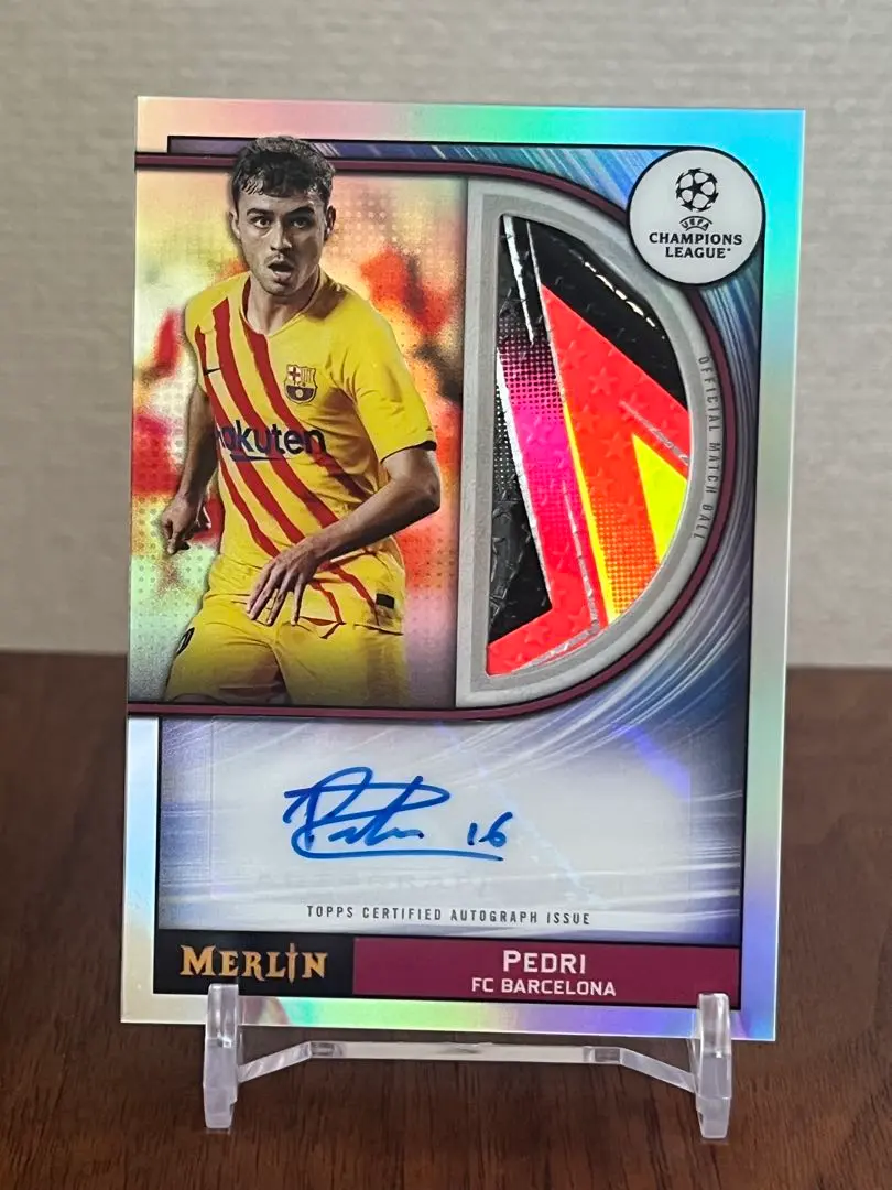 Topps Chrome ペドリ Pedri 試合球 直筆サインカードAuto PSA 10 Panini Soccer ペドリ 直筆サインカード Auto（Topps