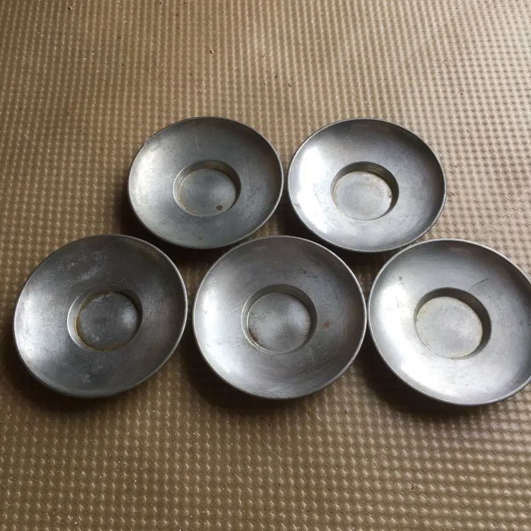 Thumbnail of 1040 Choki (Superb Radiance) Tin Teacups without Handles, Round Shape, Set of 5, Tea Utensils, Tea Ceremony Utensils, Sencha Utensils