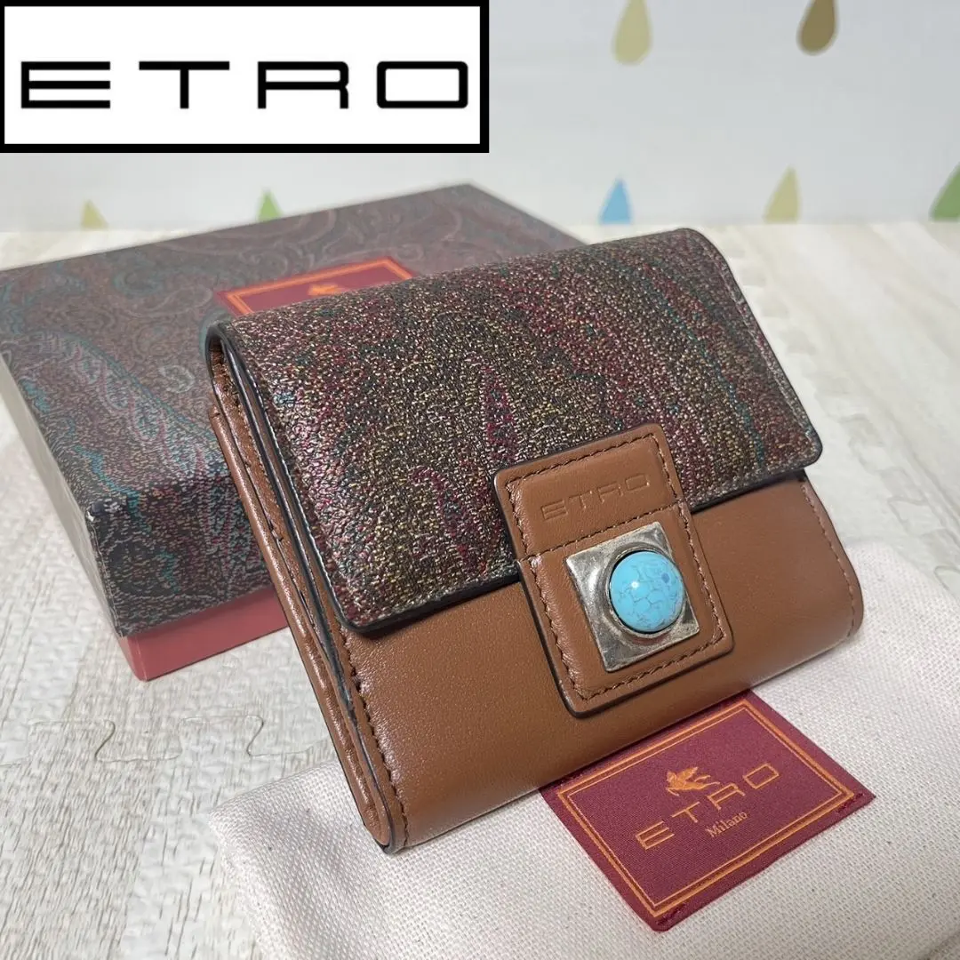 2025年最新】Etro カラー：ブラウン系 三つ折り財布の人気