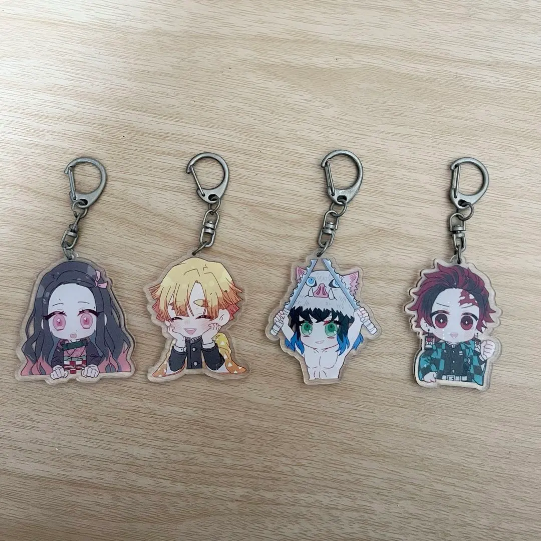 Thumbnail of Demon Slayer: Kimetsu no Yaiba - Tanjiro Kamado, Nezuko Kamado, Zenitsu Agatsuma, Inosuke Hashibira Acrylic Keychains