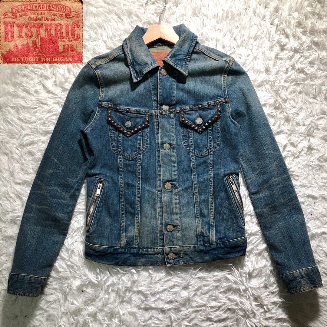ヒステリックグラマー　レザースリーブGジャン HYSTERIC GLAMOUR(ヒステリックグラマー) / レザースリーブG