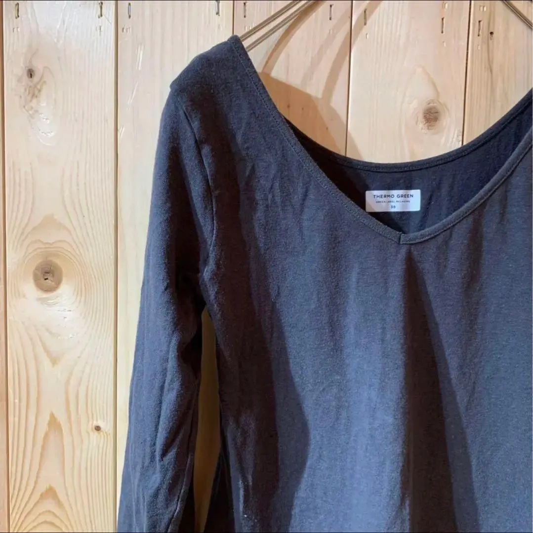 Thumbnail of AE1838 THERMO GREEN Mini Dress Long Sleeve T-shirt Charcoal