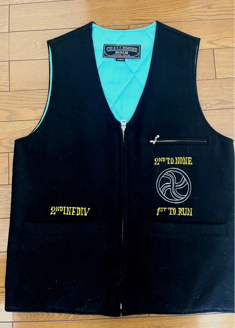 CHALLENGER BRIGADE ウールベスト XLARGE 黒