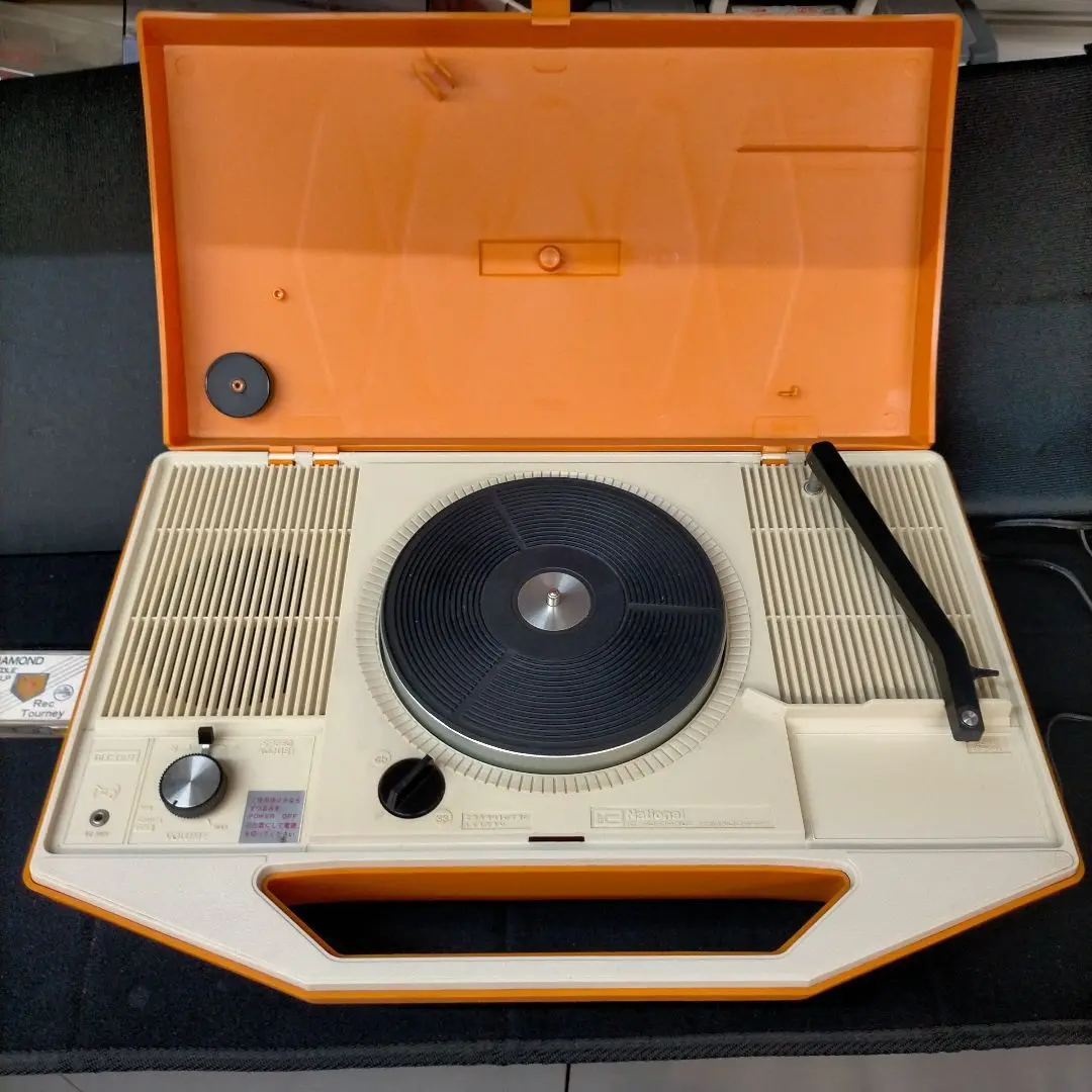 National レコードプレーヤー ナショナル レコードプレイヤー カセット 昭和 レトロ National