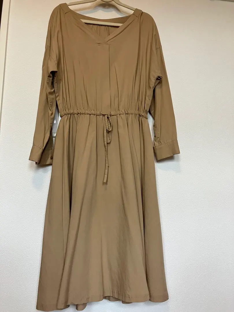 Thumbnail of Natural Beauty Basic Long Sleeve Dress V-neck, Size S