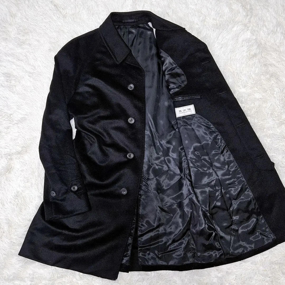 五大陸　ゴタイリク　メンズカシミアコート　カシミア100% サイズBM メンズスーツKOKUBO カシミヤ100％ チェスターコート メンズ