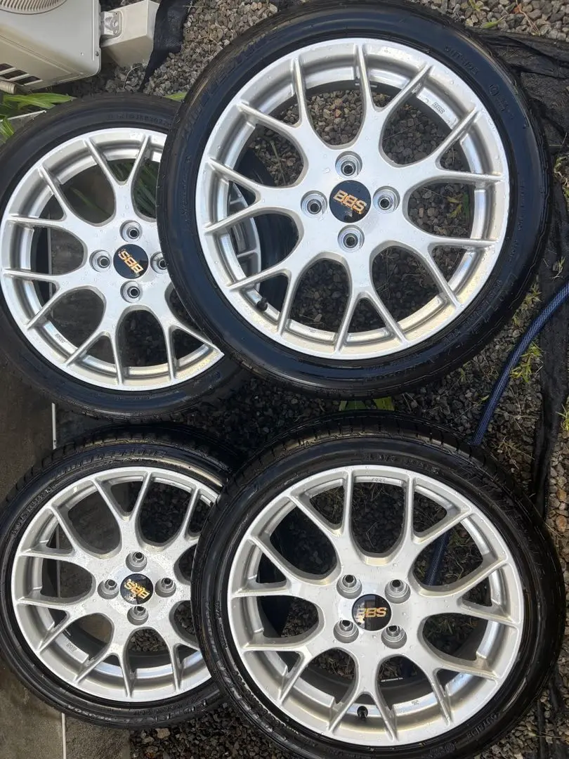 美品　ダイハツ純正コペン　BBS１５インチ アルミホイールタイヤ2本セットその2 美品 鍛造OP BBS製】ダイハツ コペン 純正オプション DH001L