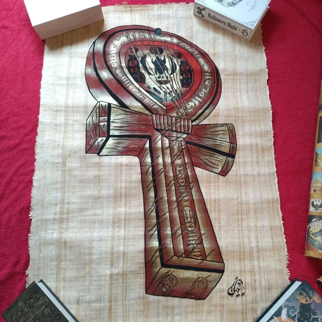 ■希少■古代エジプトパビルス絵画■肉筆■復刻版■工芸品■本物パビルス使用 2025年最新】本物パピルスの人気アイテム - メルカリ