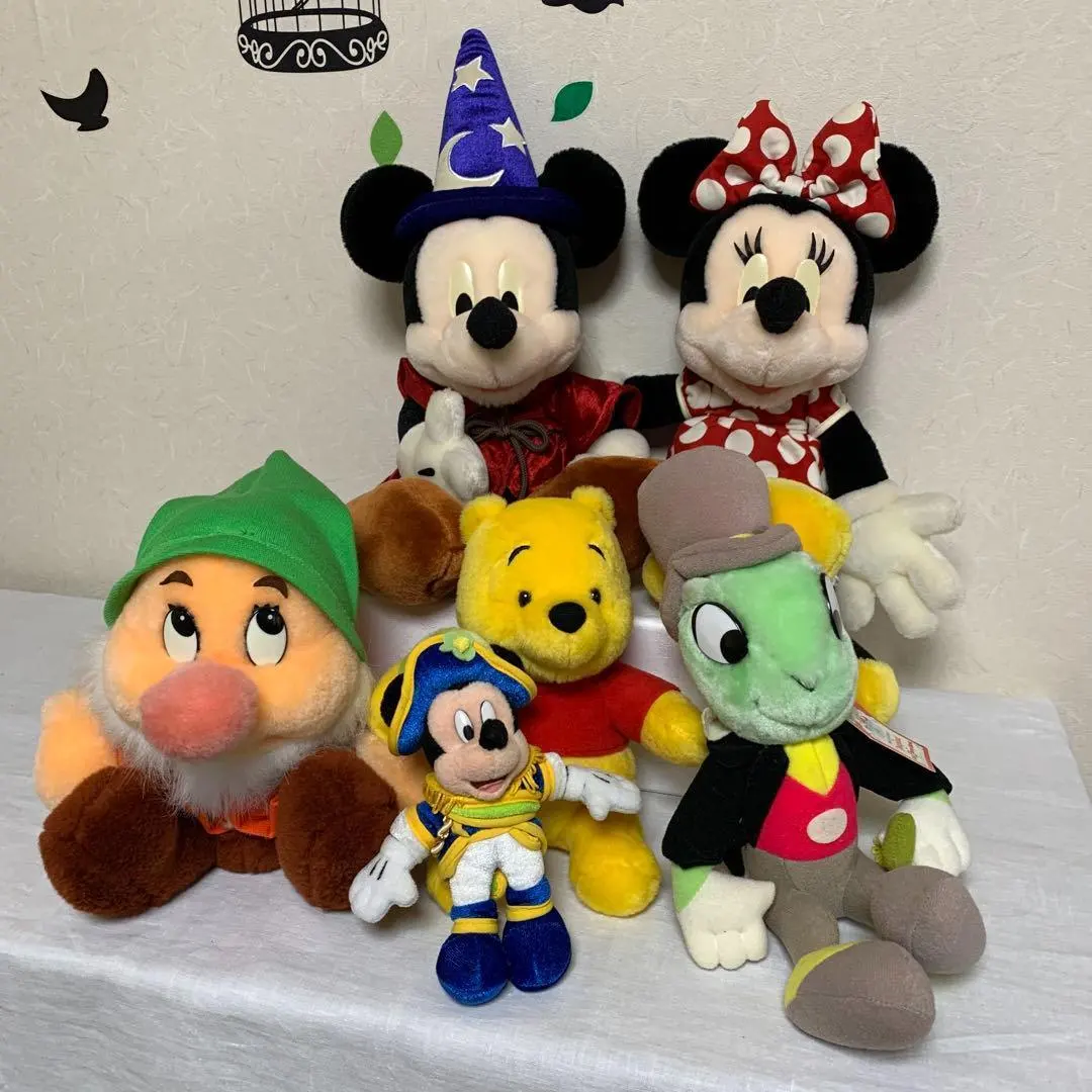 Thumbnail of Mickey, Minnie, and other Disney character plush toy set