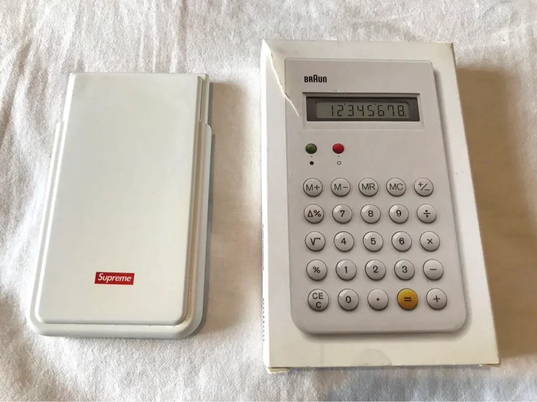 【Supreme x BRAUN】15AW ET66 CALCULATOR 電卓 Supreme Braun ET66 Calculator (FW15)