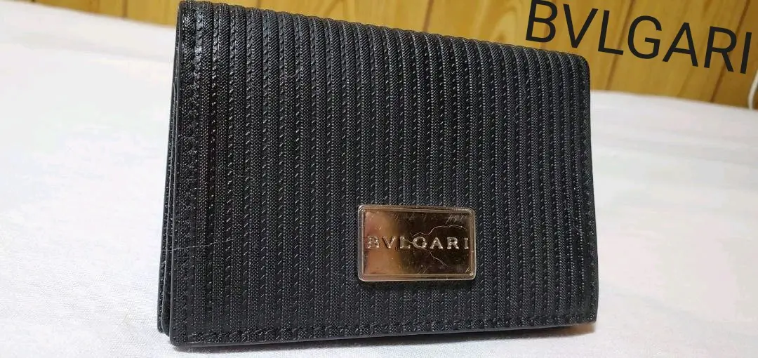 正規美品 ブルガリ ミレリゲ エンブレムプレート レザーカードケース 名刺入れ黒 BVLGARI ブルガリ 名刺入れ メンズ ブルガリ・ブルガリ マン