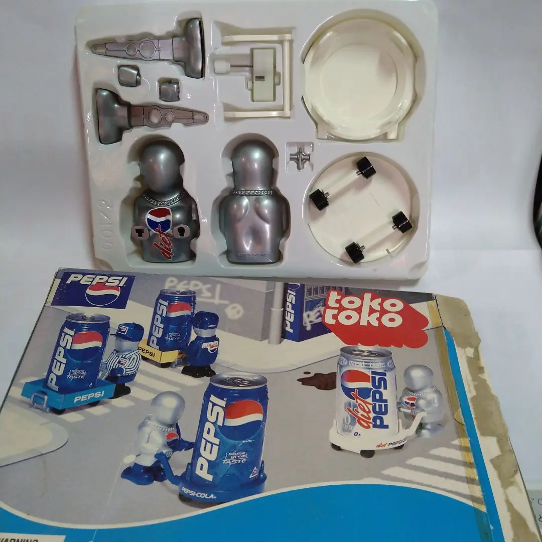 Pepsiman tokotoko フィギュア 2000 Tokotoko Pepsi Pepsiman Can Helper Wind Up 4 3/8
