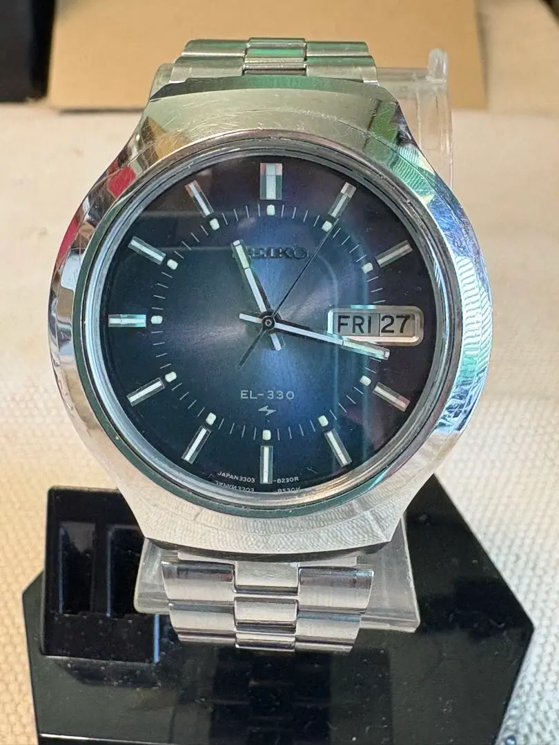 SEIKO セイコー EL-330 ブルー文字盤 SEIKO セイコー EL-330 青文字盤｜Yahoo!フリマ（旧PayPayフリマ）