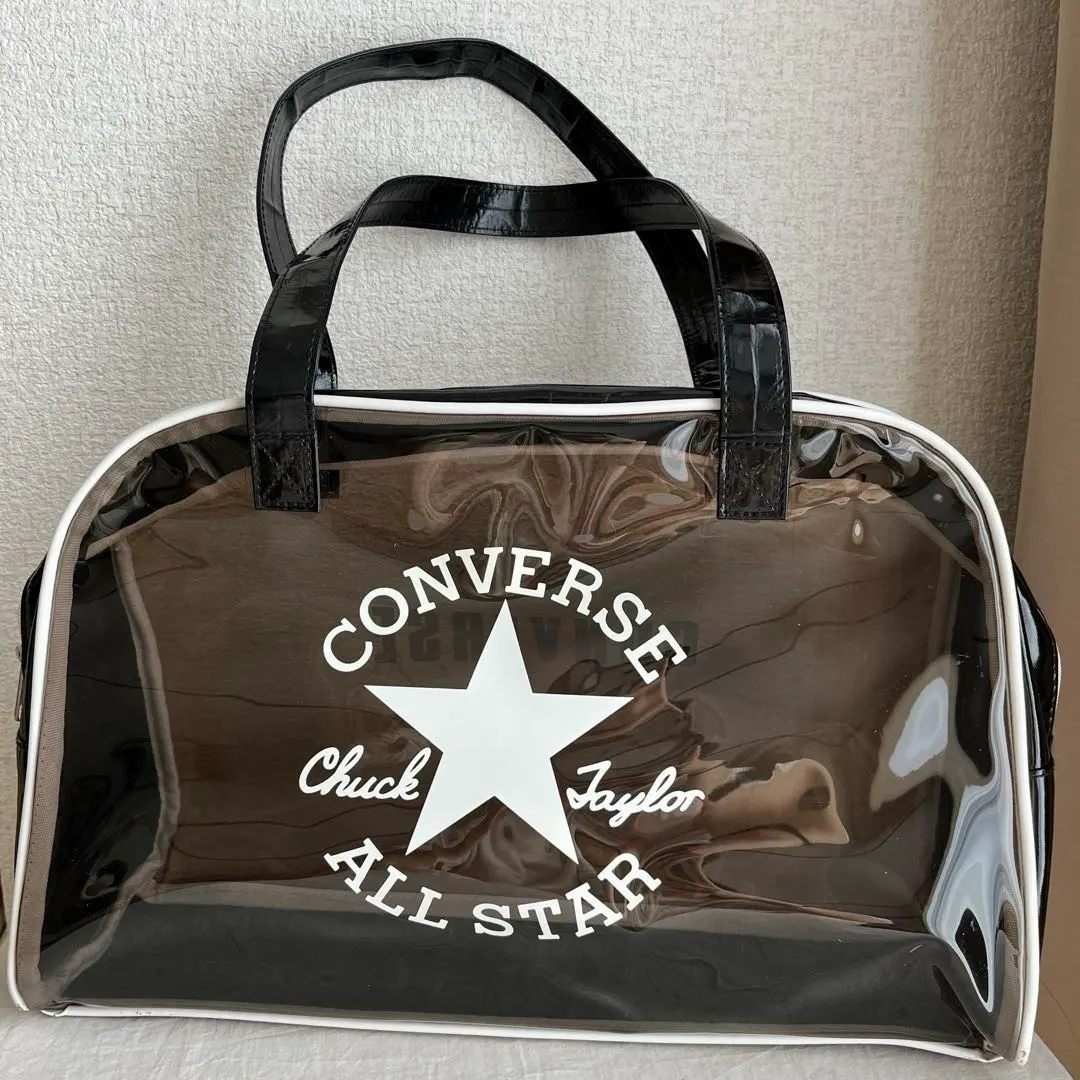 Thumbnail of CONVERSE Boston Bag, Pool Bag, Vinyl, Clear, Kids, Black