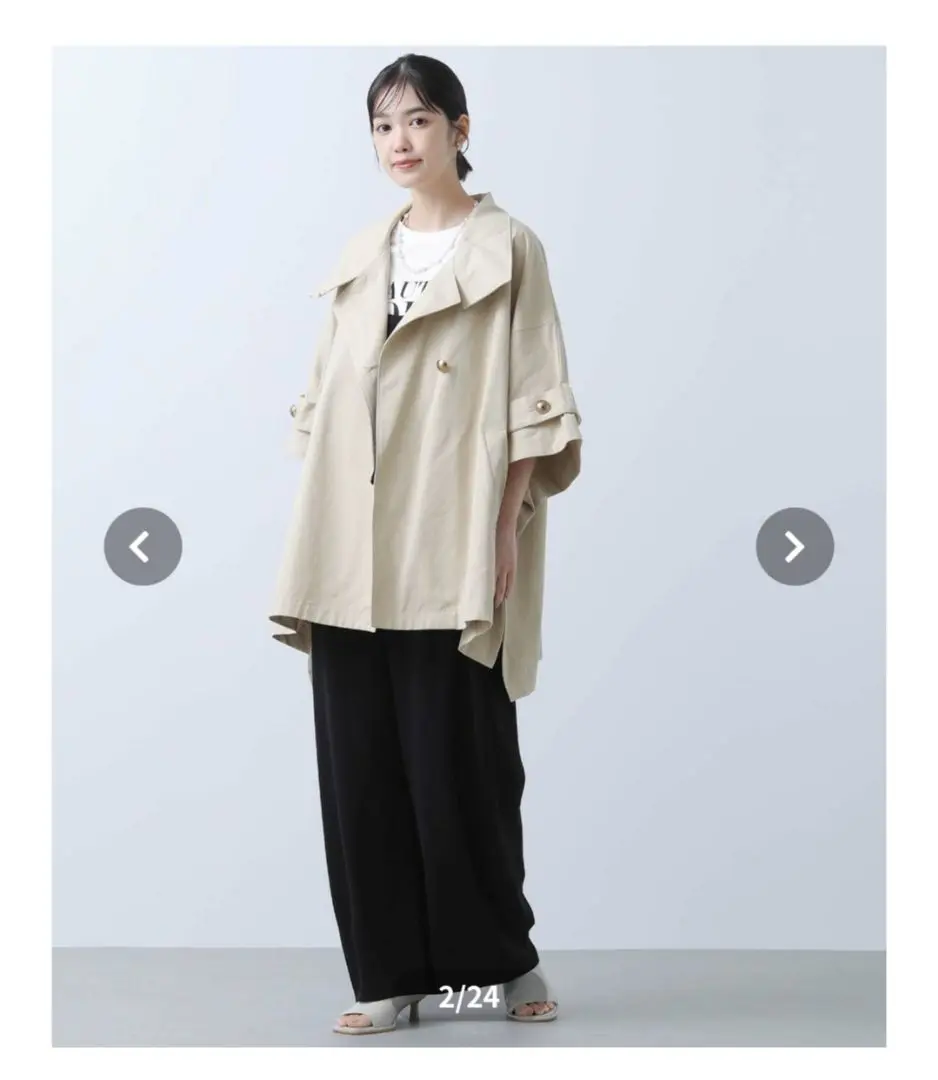 Gready Brilliant　ケープトレンチコート Gready Brilliant トレンチコート コート ケープショート
