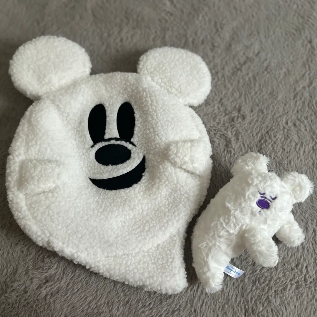 Thumbnail of [2-Piece Set] 2025 Halloween Ghost Beret & Attached Plushie