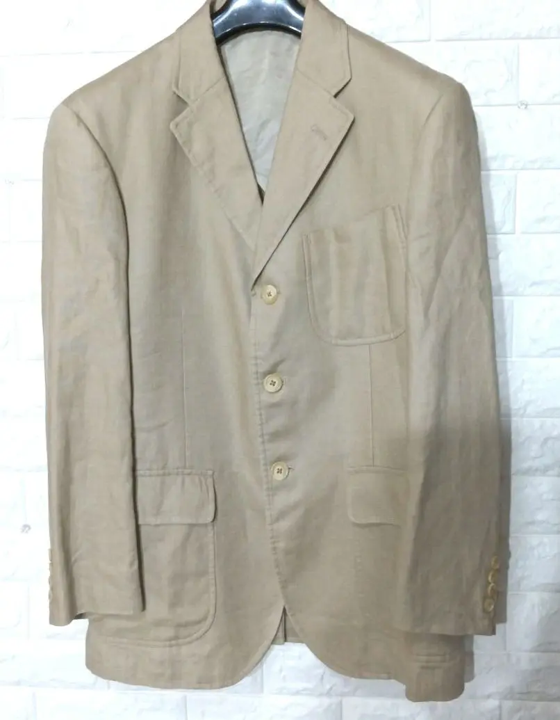 極美品　最高級　イタリア製　polo Ralph Lauren ジャケット　麻 美品】イタリア製ラルフローレン Ralph Lauren リネンジャケット