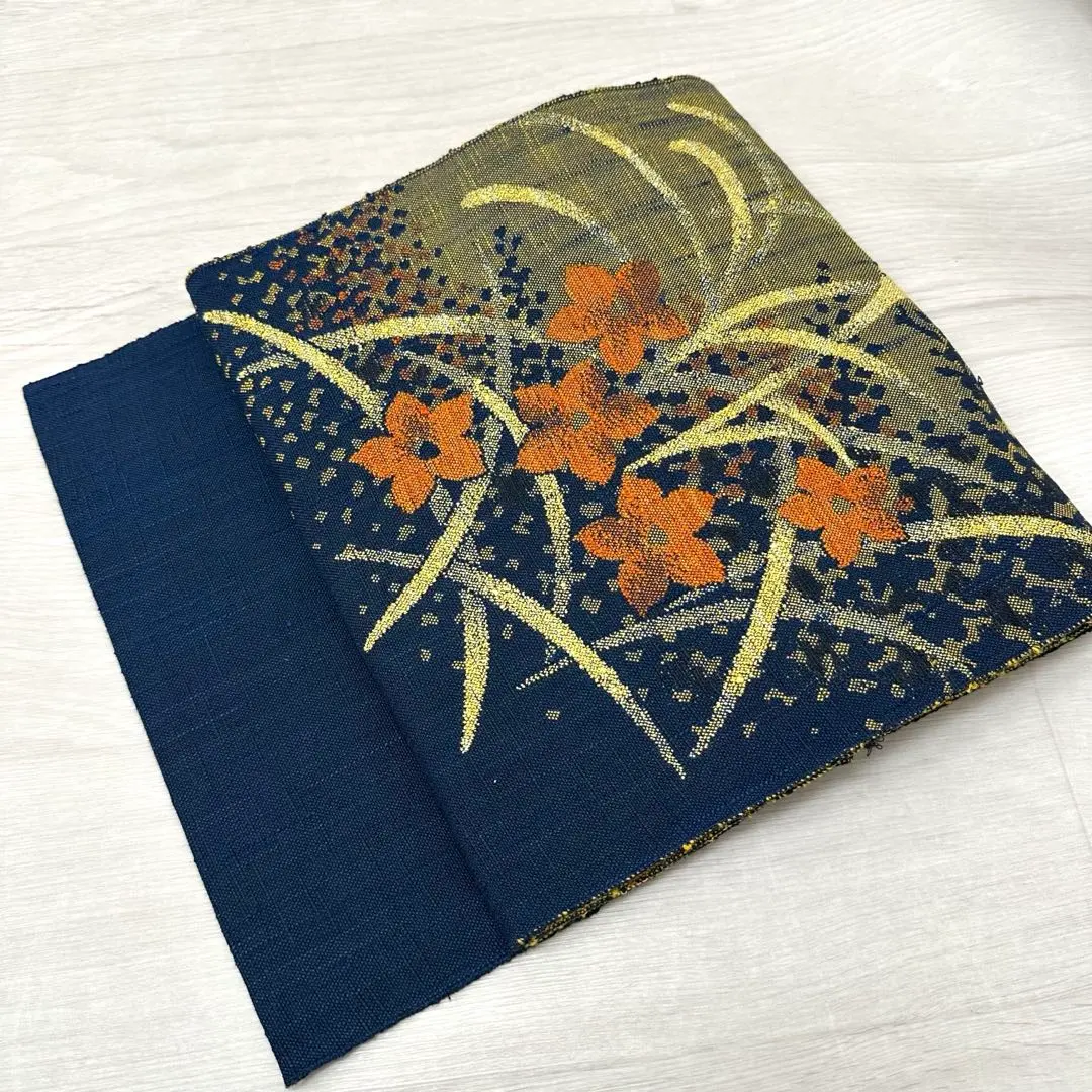 Thumbnail of Nagoya obi, pongee, cute floral pattern, eight sun, silk, kimono RO-4351