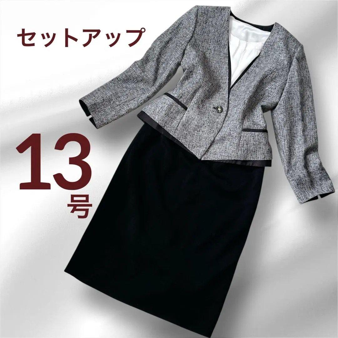 未使用品 ミズレイコ ジャケット 13号 XL ブラック 日本製 フォーマル imgrc0180062549.jpg
